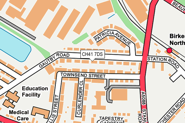 CH41 7DS map - OS OpenMap – Local (Ordnance Survey)