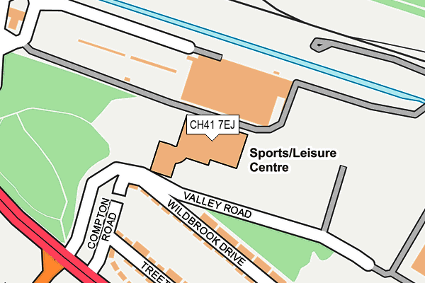 CH41 7EJ map - OS OpenMap – Local (Ordnance Survey)