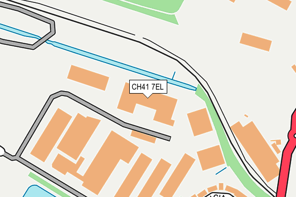 CH41 7EL map - OS OpenMap – Local (Ordnance Survey)