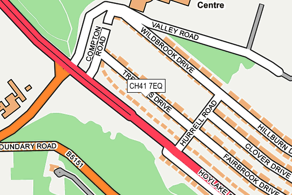 CH41 7EQ map - OS OpenMap – Local (Ordnance Survey)