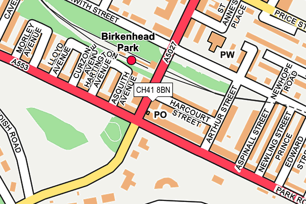 CH41 8BN map - OS OpenMap – Local (Ordnance Survey)