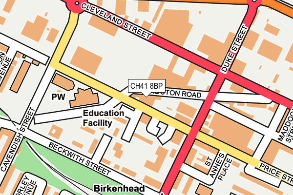 CH41 8BP map - OS OpenMap – Local (Ordnance Survey)