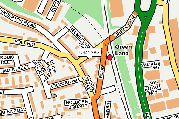 CH41 9AG map - OS OpenMap – Local (Ordnance Survey)