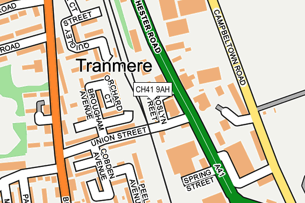 CH41 9AH map - OS OpenMap – Local (Ordnance Survey)