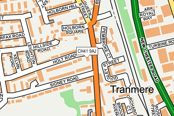 CH41 9AJ map - OS OpenMap – Local (Ordnance Survey)