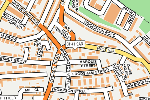 CH41 9AR map - OS OpenMap – Local (Ordnance Survey)