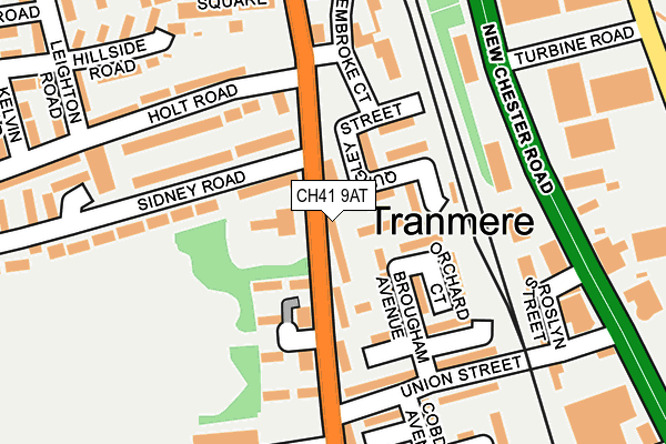 CH41 9AT map - OS OpenMap – Local (Ordnance Survey)