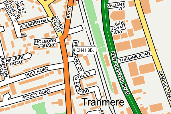 CH41 9BJ map - OS OpenMap – Local (Ordnance Survey)