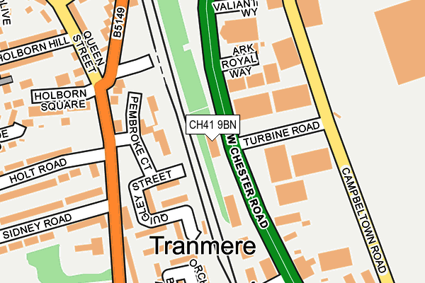 CH41 9BN map - OS OpenMap – Local (Ordnance Survey)