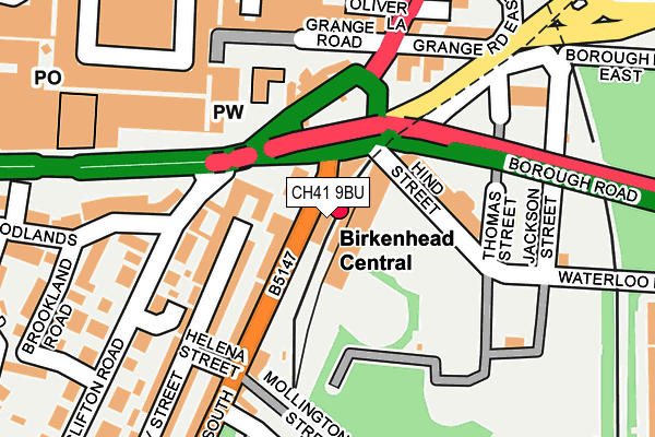 CH41 9BU map - OS OpenMap – Local (Ordnance Survey)