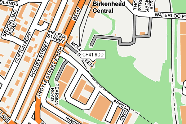 CH41 9DD map - OS OpenMap – Local (Ordnance Survey)