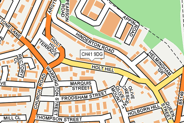 CH41 9DG map - OS OpenMap – Local (Ordnance Survey)