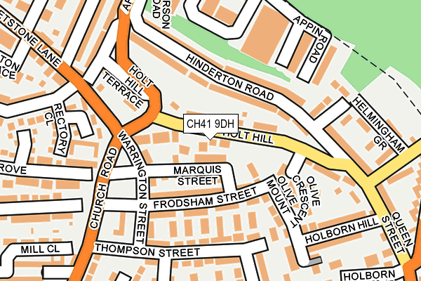 CH41 9DH map - OS OpenMap – Local (Ordnance Survey)