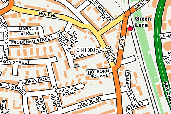 CH41 9DJ map - OS OpenMap – Local (Ordnance Survey)