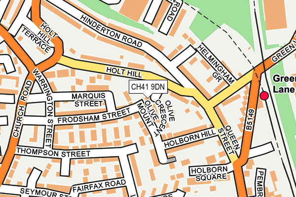 CH41 9DN map - OS OpenMap – Local (Ordnance Survey)