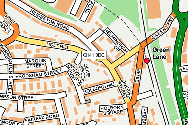 CH41 9DQ map - OS OpenMap – Local (Ordnance Survey)