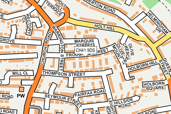 CH41 9DS map - OS OpenMap – Local (Ordnance Survey)