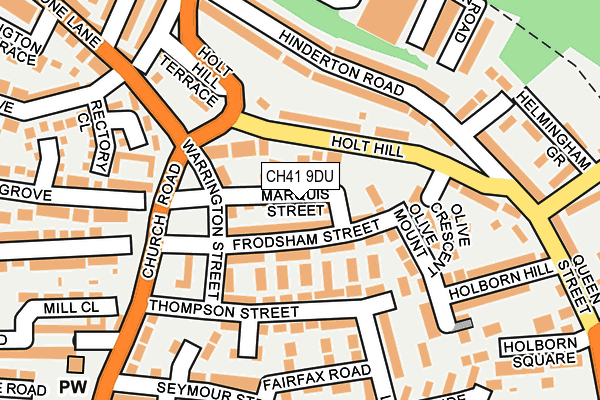 CH41 9DU map - OS OpenMap – Local (Ordnance Survey)