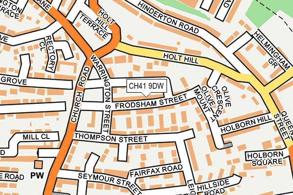 CH41 9DW map - OS OpenMap – Local (Ordnance Survey)