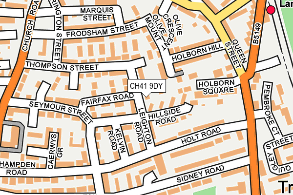 CH41 9DY map - OS OpenMap – Local (Ordnance Survey)