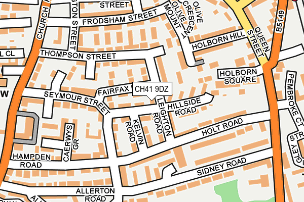 CH41 9DZ map - OS OpenMap – Local (Ordnance Survey)