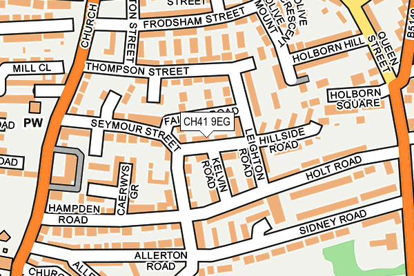 CH41 9EG map - OS OpenMap – Local (Ordnance Survey)