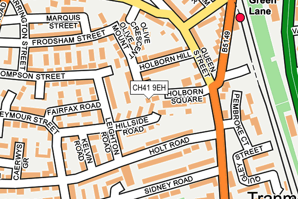 CH41 9EH map - OS OpenMap – Local (Ordnance Survey)