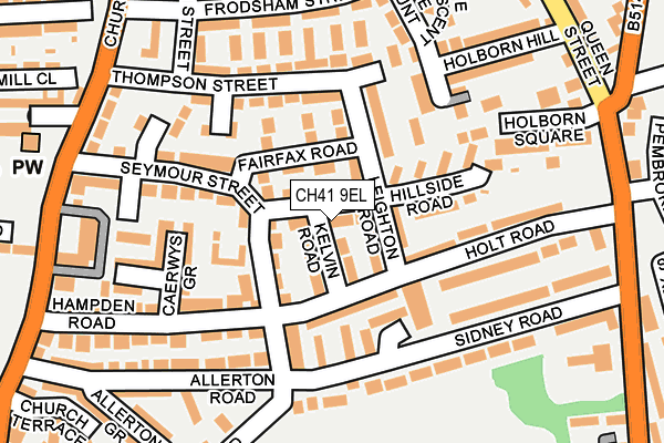 CH41 9EL map - OS OpenMap – Local (Ordnance Survey)