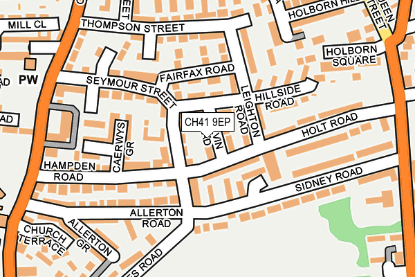 CH41 9EP map - OS OpenMap – Local (Ordnance Survey)