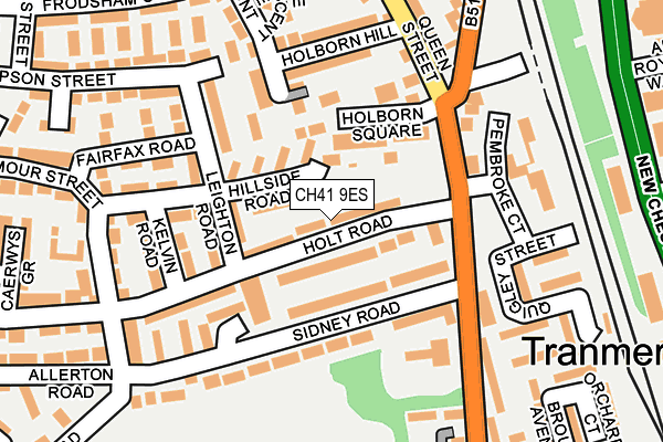 CH41 9ES map - OS OpenMap – Local (Ordnance Survey)