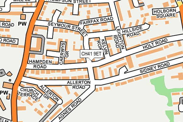 CH41 9ET map - OS OpenMap – Local (Ordnance Survey)