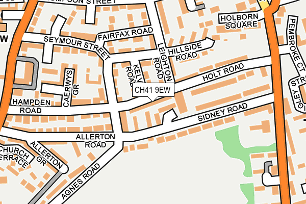 CH41 9EW map - OS OpenMap – Local (Ordnance Survey)