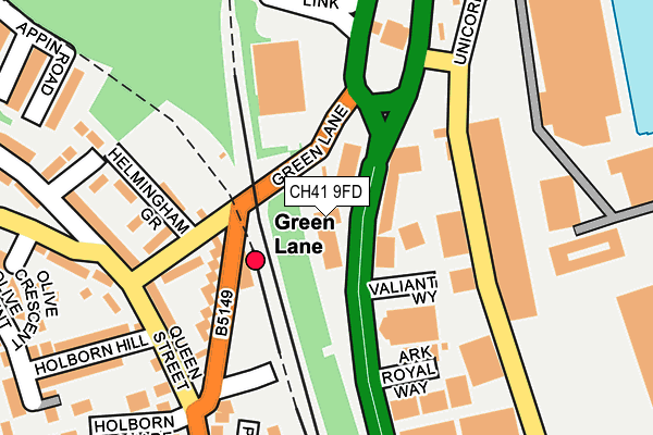 CH41 9FD map - OS OpenMap – Local (Ordnance Survey)