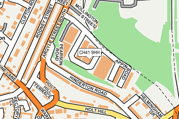 CH41 9HH map - OS OpenMap – Local (Ordnance Survey)