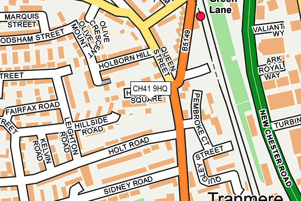 CH41 9HQ map - OS OpenMap – Local (Ordnance Survey)