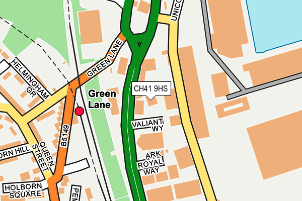 CH41 9HS map - OS OpenMap – Local (Ordnance Survey)