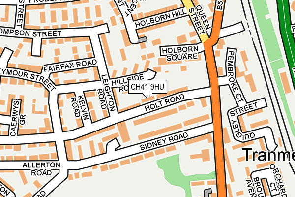 CH41 9HU map - OS OpenMap – Local (Ordnance Survey)