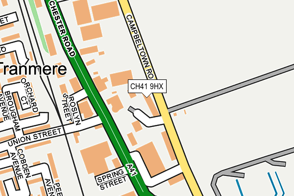 CH41 9HX map - OS OpenMap – Local (Ordnance Survey)
