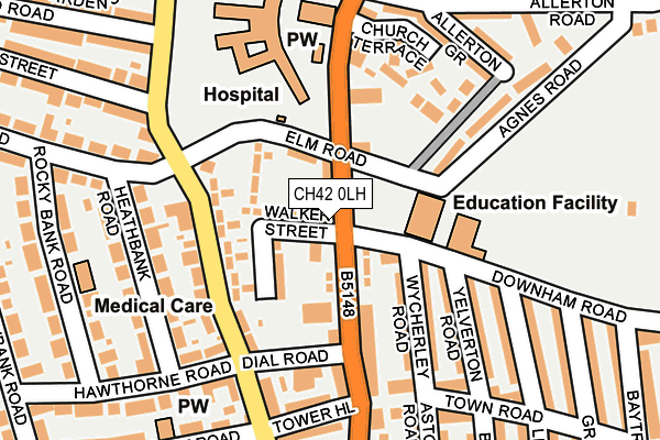 CH42 0LH map - OS OpenMap – Local (Ordnance Survey)
