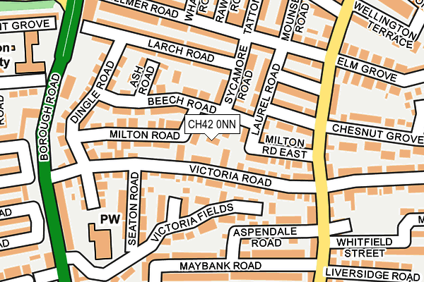 CH42 0NN map - OS OpenMap – Local (Ordnance Survey)