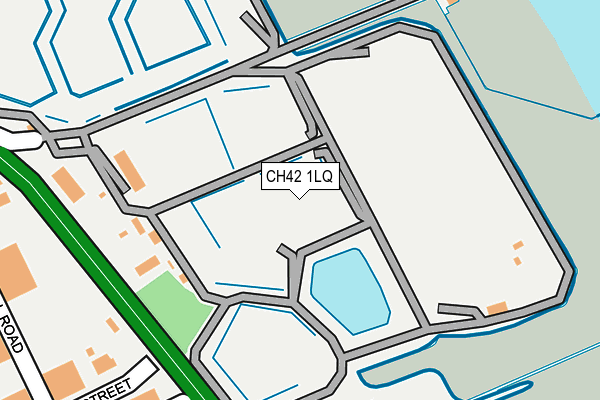 CH42 1LQ map - OS OpenMap – Local (Ordnance Survey)
