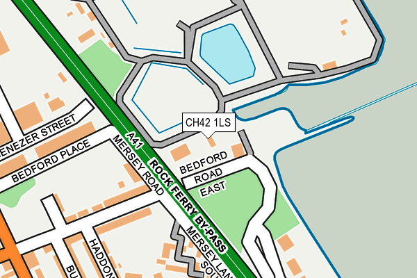 CH42 1LS map - OS OpenMap – Local (Ordnance Survey)