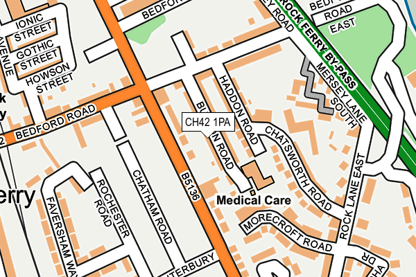 CH42 1PA map - OS OpenMap – Local (Ordnance Survey)