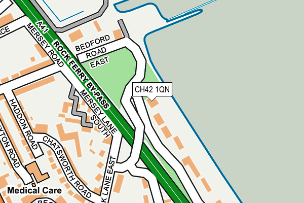 CH42 1QN map - OS OpenMap – Local (Ordnance Survey)