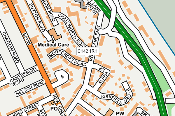 CH42 1RH map - OS OpenMap – Local (Ordnance Survey)