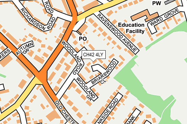 CH42 4LY map - OS OpenMap – Local (Ordnance Survey)