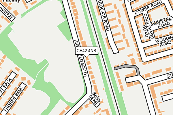 CH42 4NB map - OS OpenMap – Local (Ordnance Survey)