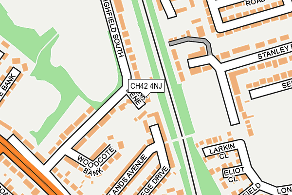 CH42 4NJ map - OS OpenMap – Local (Ordnance Survey)