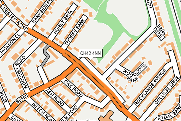 CH42 4NN map - OS OpenMap – Local (Ordnance Survey)