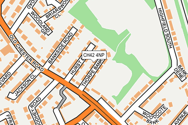 CH42 4NP map - OS OpenMap – Local (Ordnance Survey)